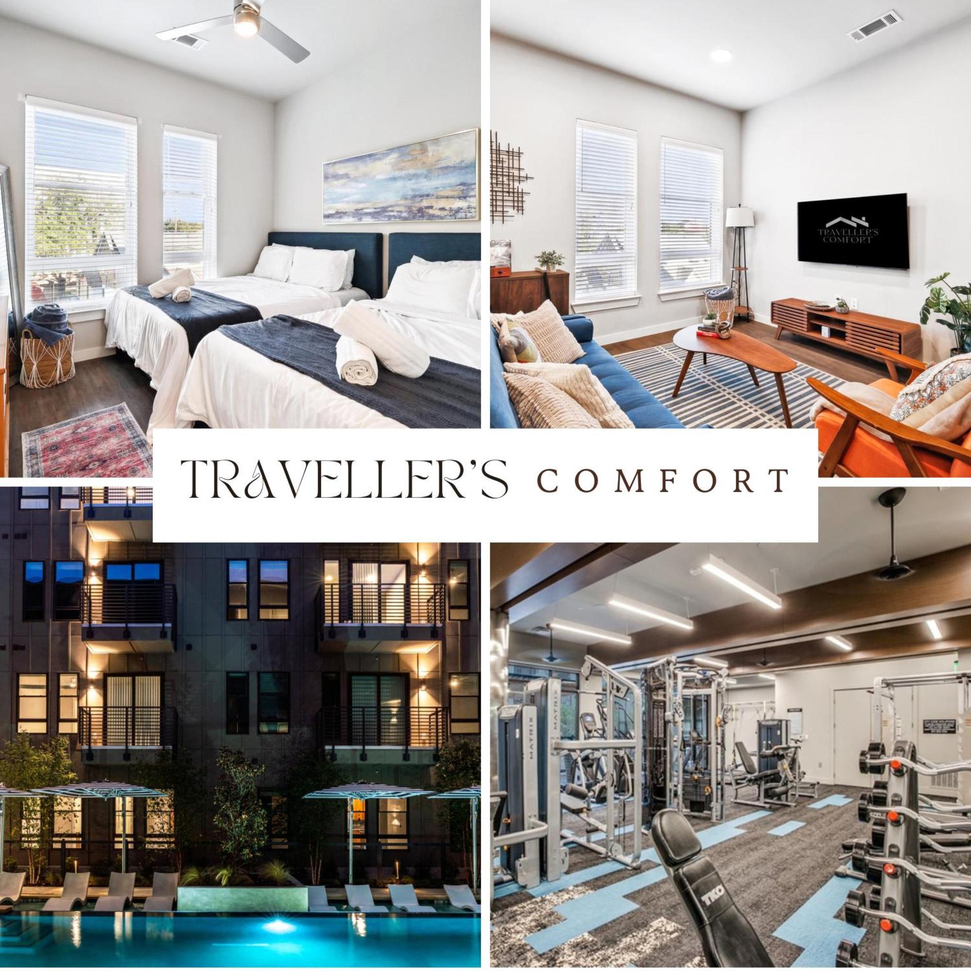 Downtown Worth Luxe Retreat, Pool, Gym, Parking Apartment